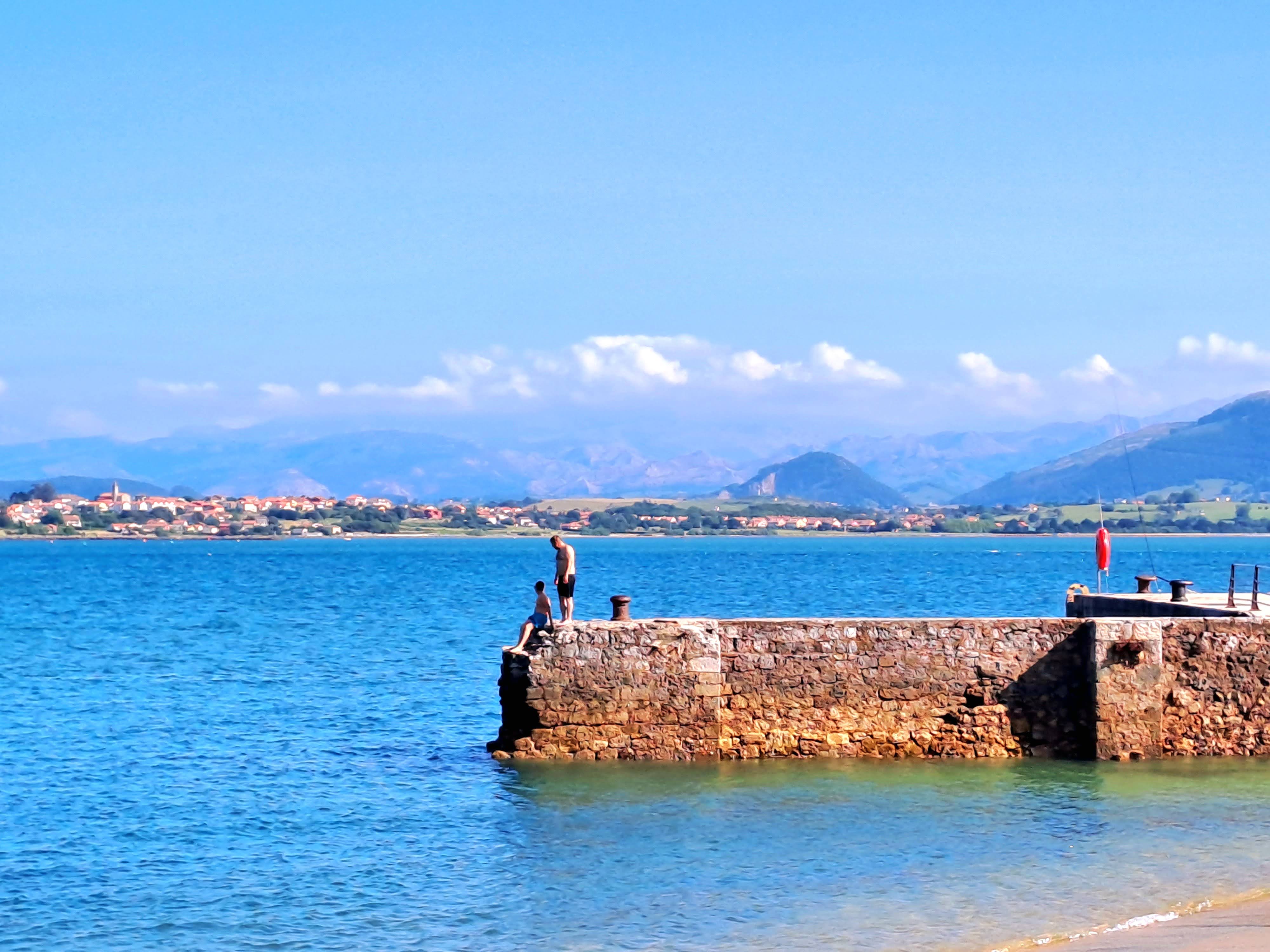View of Santander sea shore